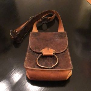 Chemical Wedding Brown Cross Body Leather Bag